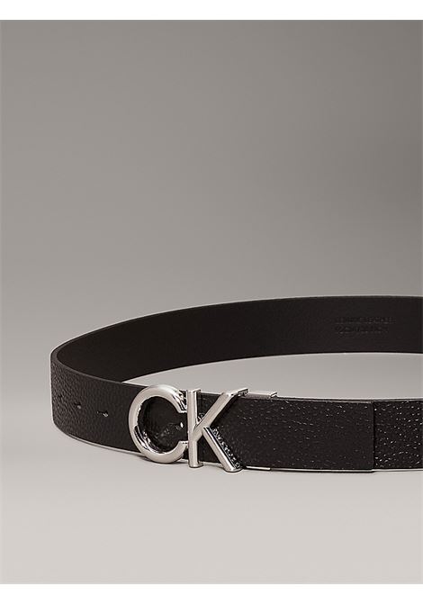 Cintura in pelle con logo CALVIN KLEIN | K50K509956NERO